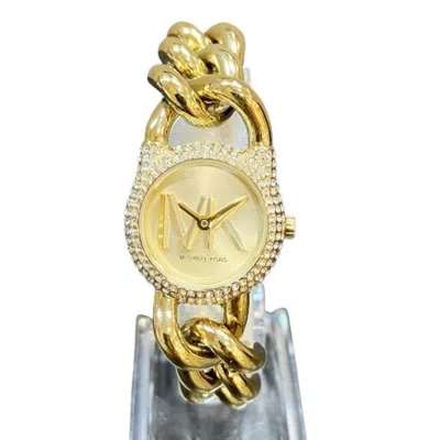 Pre-owned Michael Kors Gold Plated Wristwatch () In Multi