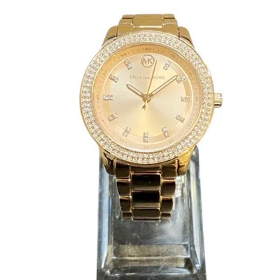 Pre-owned Michael Kors Gold Plated Wristwatch () In Multi