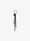 Michael Kors Gold-tone And Speckled Cord Bag Charm In Black