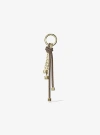 Michael Kors Gold-tone And Speckled Cord Bag Charm In Gold