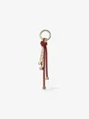 Michael Kors Gold-tone And Speckled Cord Bag Charm In Pink