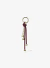 Michael Kors Gold-tone And Speckled Cord Bag Charm In Red
