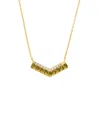 Michael Kors Two-tone Pavé Chevron Necklace In Gold