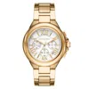 Michael Kors Women's Camille Chronograph Gold-tone Stainless Steel Bracelet Watch 43mm