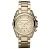 Michael Kors Golden Blair Mk5166 Women's Gold-tone Chronograph 39mm Watch In Gold