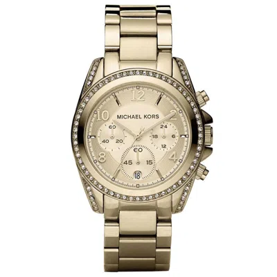 Michael Kors Golden Blair Mk5166 Women's Gold-tone Chronograph 39mm Watch