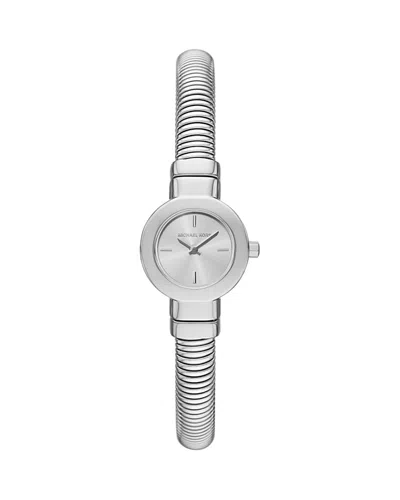 Michael Kors Gramercy Two-hand Stainless Steel Watch, 21mm In Silver/silver