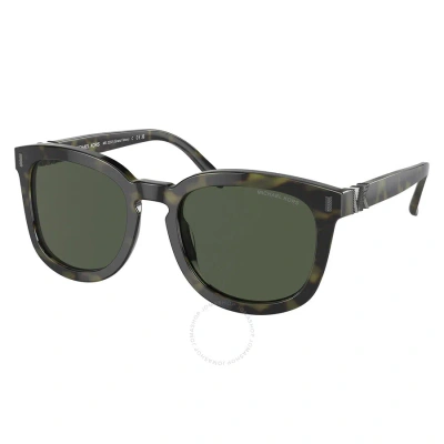 Michael Kors Grand Teton Olive Square Men's Sunglasses Mk2203 39432 54 In Olive / Tortoise