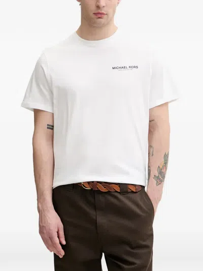 Michael Kors Graphic Logo Cotton Jersey T-shirt In Multi