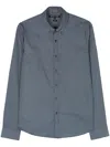 Michael Kors Graphic-print Cotton Shirt In Blue