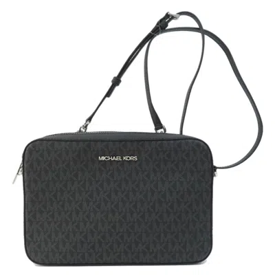 Pre-owned Michael Kors Gray Coated Canvas Shoulder Bag ()