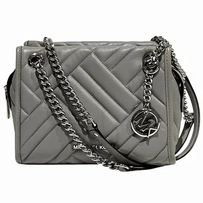 Pre-owned Michael Kors Gray Leather Shoulder Bag ()