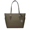 Michael Kors Green Leather Shoulder Bag In Green