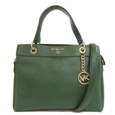 Pre-owned Michael Kors Green Leather Tote Bag ()