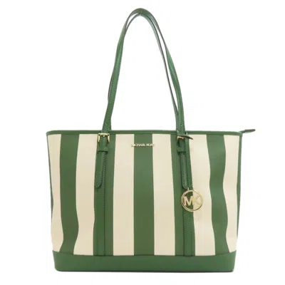 Pre-owned Michael Kors Green Pvc Tote Bag ()