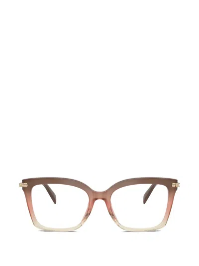 Michael Kors Greenville Square-frame Glasses In Pink