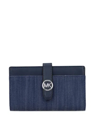 Michael Kors Greenwich Denim Wallet In Pattern