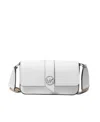 Michael Kors Greenwich Foldover Shoulder Bag In White