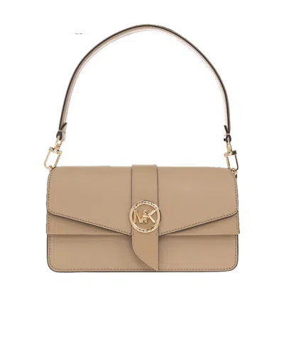 Michael Kors Greenwich Leather Tote Bag In Nude