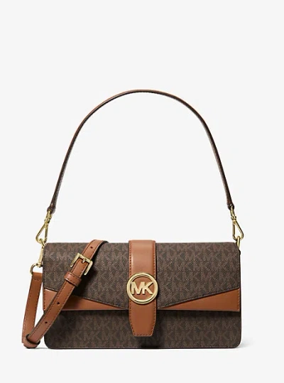 Michael Kors Greenwich Medium Signature Logo Shoulder Bag