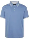 Michael Kors Short Sleeve Polo Shirt In Blue