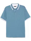 Michael Kors Short Sleeve Polo Shirt In Blue