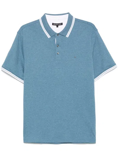 Michael Kors Greenwich Polo Shirt In Blue