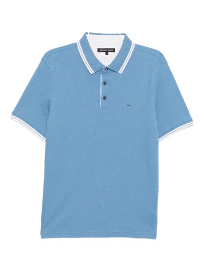 Michael Kors Greenwich Polo Shirt In Blue