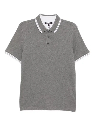 Michael Kors Greenwich Polo Shirt In Gray