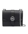 Michael Kors Logo Sign Shoulder Bag In Black