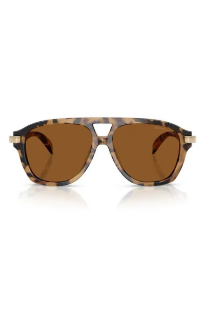 Michael Kors Grenada 56mm Aviator Sunglasses In Orange