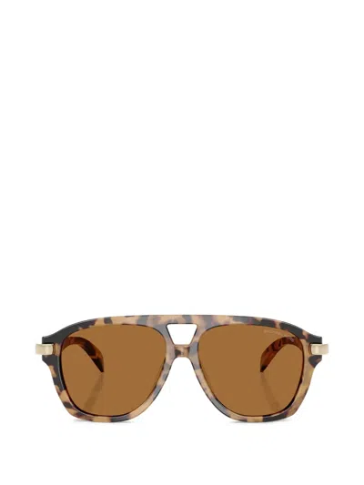 Michael Kors Womens Brown Mk2277u Grenada Pilot-frame Tortoiseshell Acetate Sunglasses