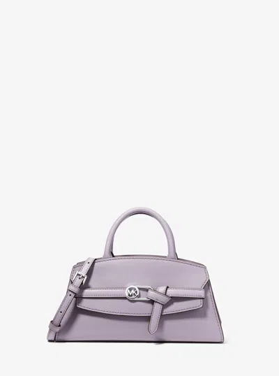 Michael Kors Greta Small Leather Satchel In Purple