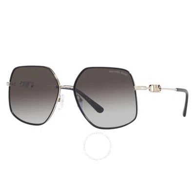 Michael Kors Grey Gradient Butterfly Ladies Sunglasses Mk1127j 10148g 59 In Black