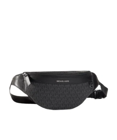Michael Kors Greyson Logo-print Belt Bag In Black