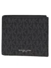 Michael Kors Greyson Logo Slim Billfold Wallet In Black
