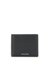 Michael Kors Greyson Pebbled Billfold Wallet In Black