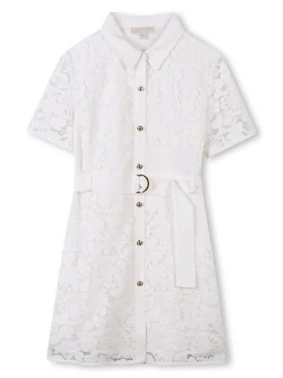 Michael Kors Kids' Guipure-lace Dress In White