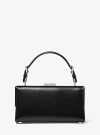 Michael Kors Gwyneth Leather Shoulder Bag In Black