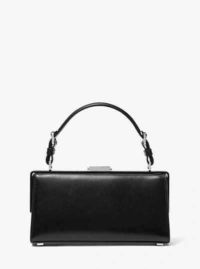 Michael Kors Gwyneth Leather Shoulder Bag In Black