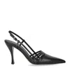 Michael Kors Haisley Black Slingback Pump In Multi
