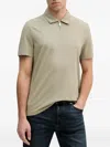 Michael Kors Half-zip Polo Shirt In Gray