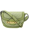 Michael Kors Hally Extra-small Signature Logo Crossbody In Light Sage