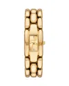 Michael Kors Mini Hally Pavé Gold-tone Watch In Gold