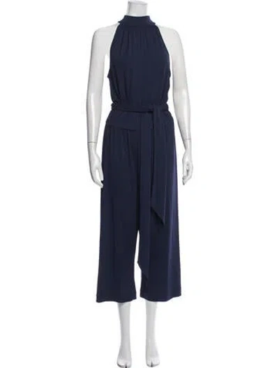 Pre-owned Michael Kors Halterneck Jumpsuit In Blue