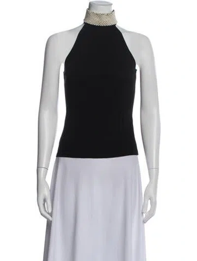 Pre-owned Michael Kors Halterneck Sleeveless Top In Blue
