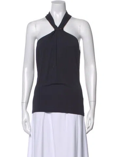 Pre-owned Michael Kors Halterneck Sleeveless Top In Purple