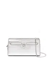 Michael Kors Hamilton Crossbody Bag In Silver