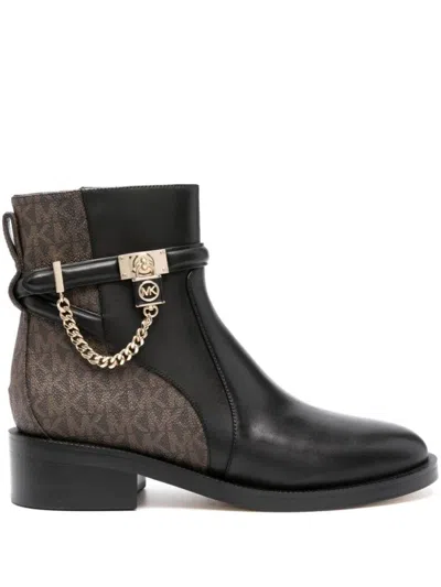 Michael Kors Hamilton Flat Bootie In Black