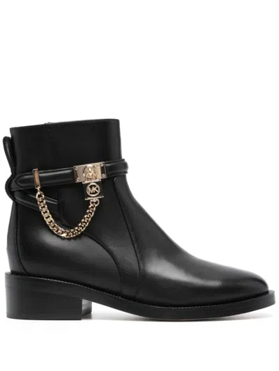 Michael Kors Hamilton Flat Bootie In Black